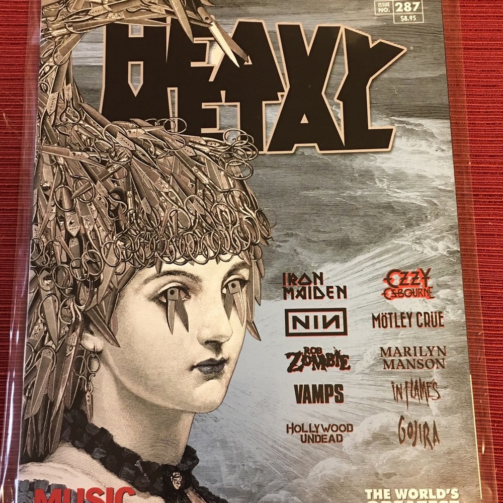 Heavy Metal Magazine #287 Iron Maiden Comic Edit.